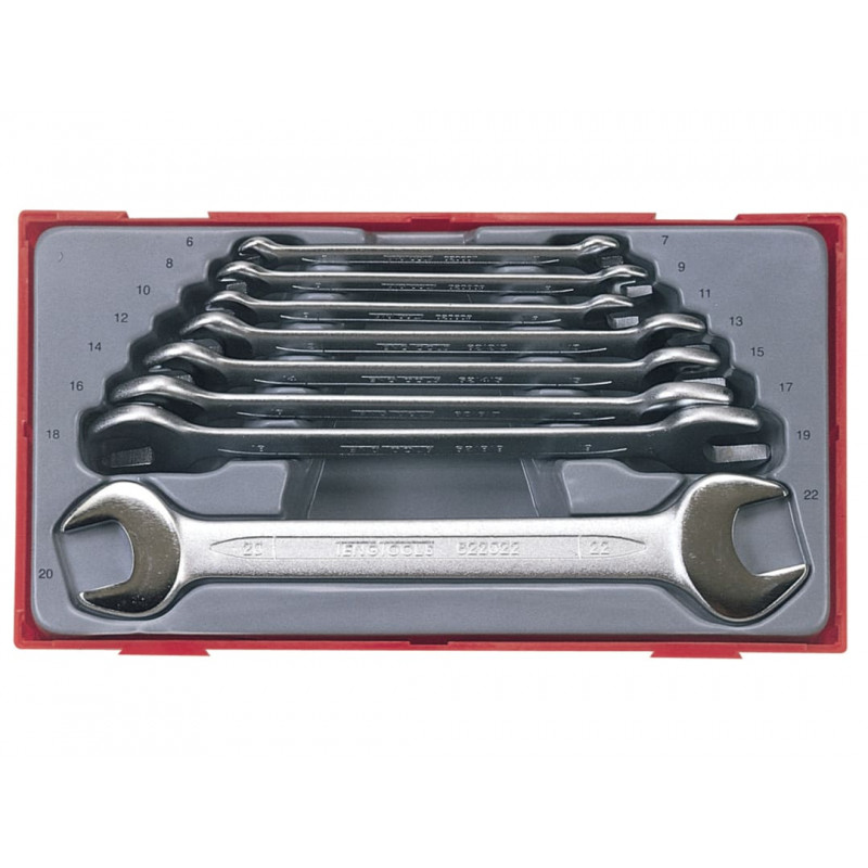 TT6208 Metric Open End Spanner Set, 8 Piece TT6208 Metric Open End Spanner Set, 8 Piece