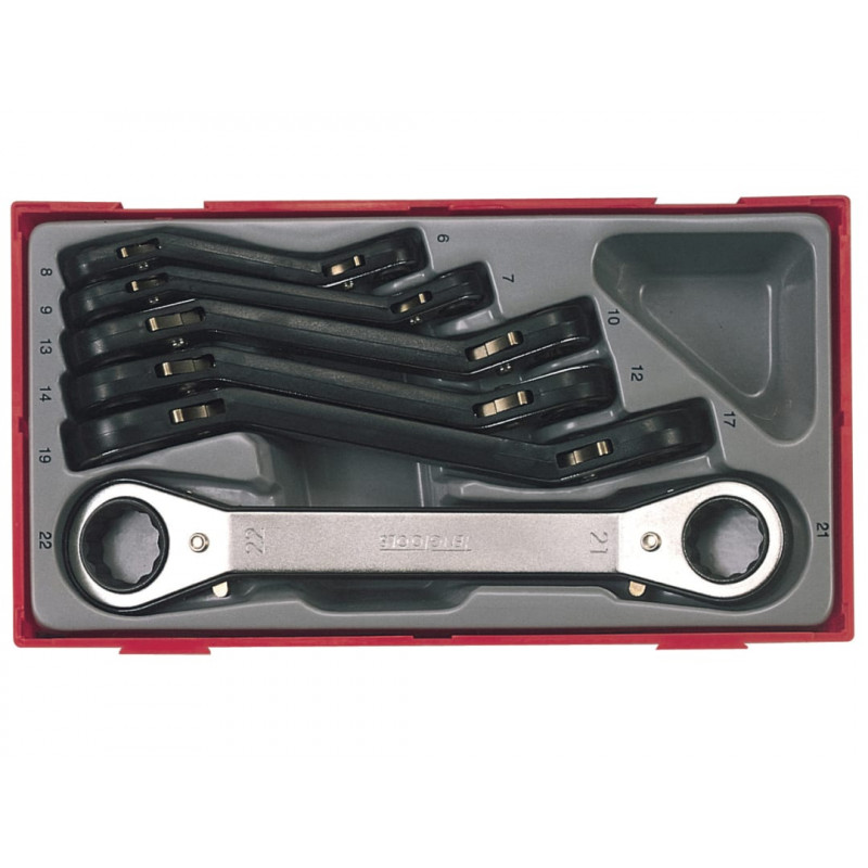 Teng TC38 TTRORS Metric Ratchet Ring Spanner Set, 6 Piece Teng TC38 TTRORS Metric Ratchet Ring Spanner Set, 6 Piece