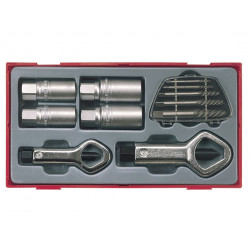 Teng TC29 TTSN11 Stud & Nut Remover Set, 11 Piece