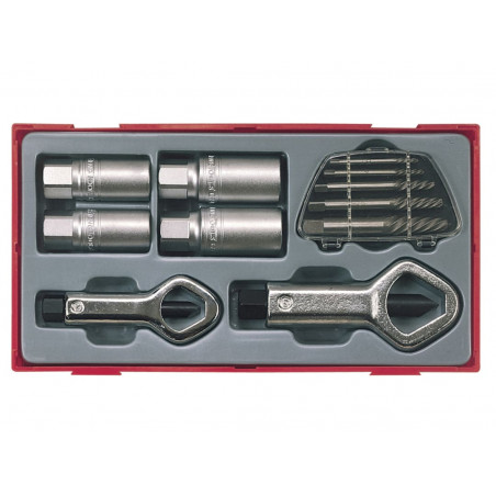 Teng TC29 TTSN11 Stud & Nut Remover Set, 11 Piece