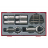 Teng TC29 TTSN11 Stud & Nut Remover Set, 11 Piece