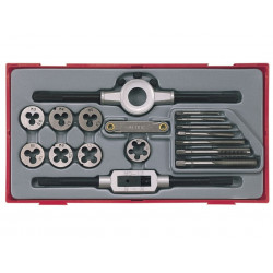Teng TC30 TTTD17 Rethreading Tap & Die Set, 17 Piece