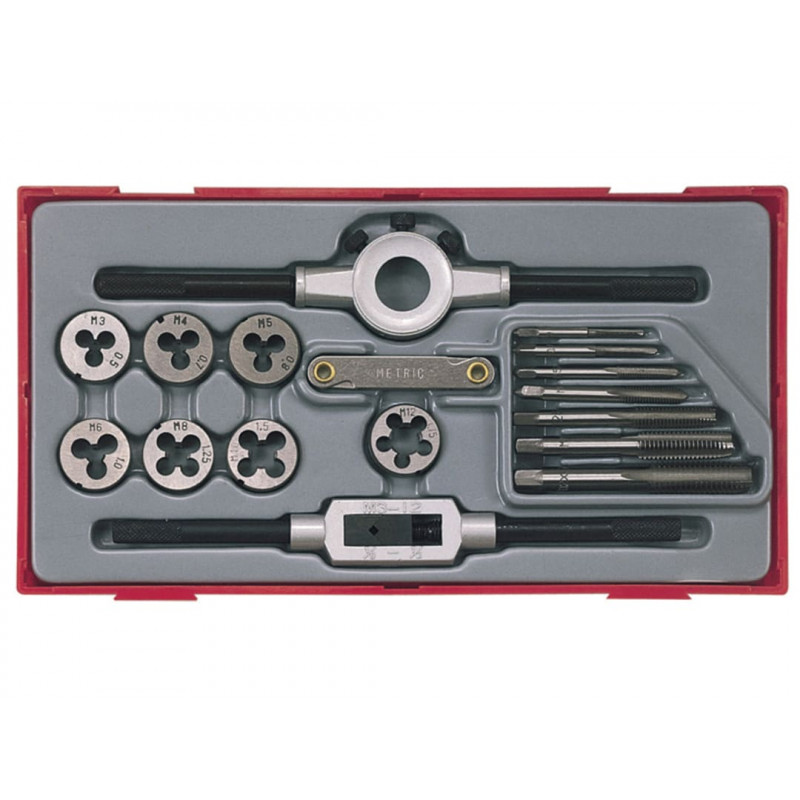 Teng TC30 TTTD17 Rethreading Tap & Die Set, 17 Piece Teng TC30 TTTD17 Rethreading Tap & Die Set, 17 Piece