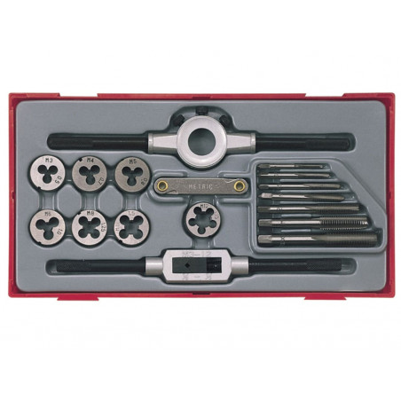 Teng TC30 TTTD17 Rethreading Tap & Die Set, 17 Piece
