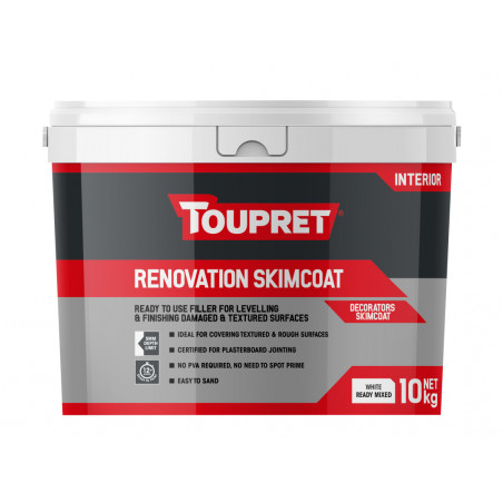 Toupret TTEGALP10GB Renovation Skimcoat 10kg