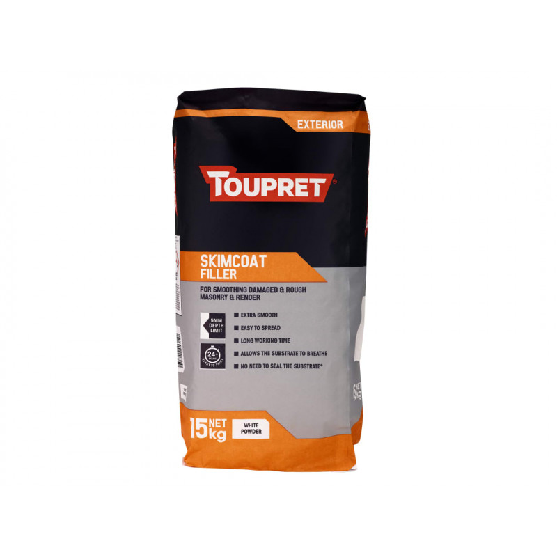 Toupret TTEGFAPO15GB Exterior Skimcoat Filler 15kg Toupret TTEGFAPO15GB Exterior Skimcoat Filler 15kg