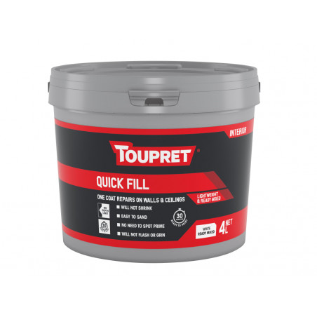 Toupret TTREDLP04GB Quick Fill (Interior) - 4 litre
