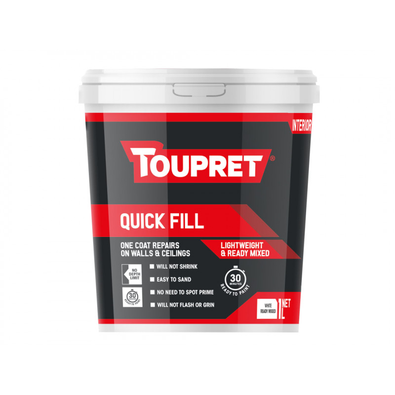 Toupret TTREDLP01GB Quick Fill (Interior) 1 litre