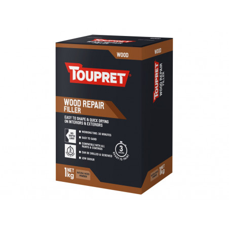 Toupret TTREPBO01GB Wood Repair Filler Natural Wood 1kg