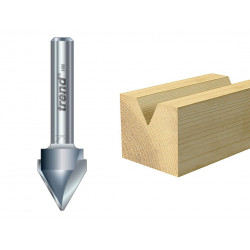 Trend 11/5X1/4TC 11/5 x 1/4 TCT V-Groove Cutter 60° 10.3 x 12.7mm