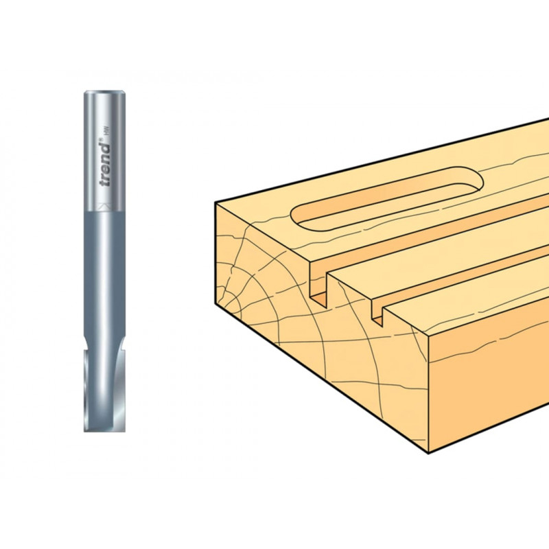 Trend 3/20LX1/4TC 3/20L x 1/4 TCT Two Flute Pocket Cutter 6.3 x 16mm Trend 3/20LX1/4TC 3/20L x 1/4 TCT Two Flute Pocket Cutter 6.3 x 16mm