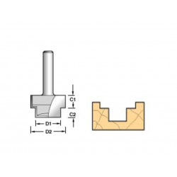 Trend 36/19X1/2TC 36/19 x 1/2 TCT Strip Recessor 9.5 x 19 x 13 x 6mm
