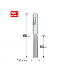 Trend 3/83DX1/2TC 3/83D x 1/2 TCT Two Flute Workshop Cutter 12.7 x 50mm