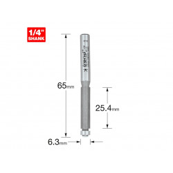 Trend 46/07X1/4TC 46/07 x 1/4 TCT 90° Template Profiler 6.3 x 25.4mm