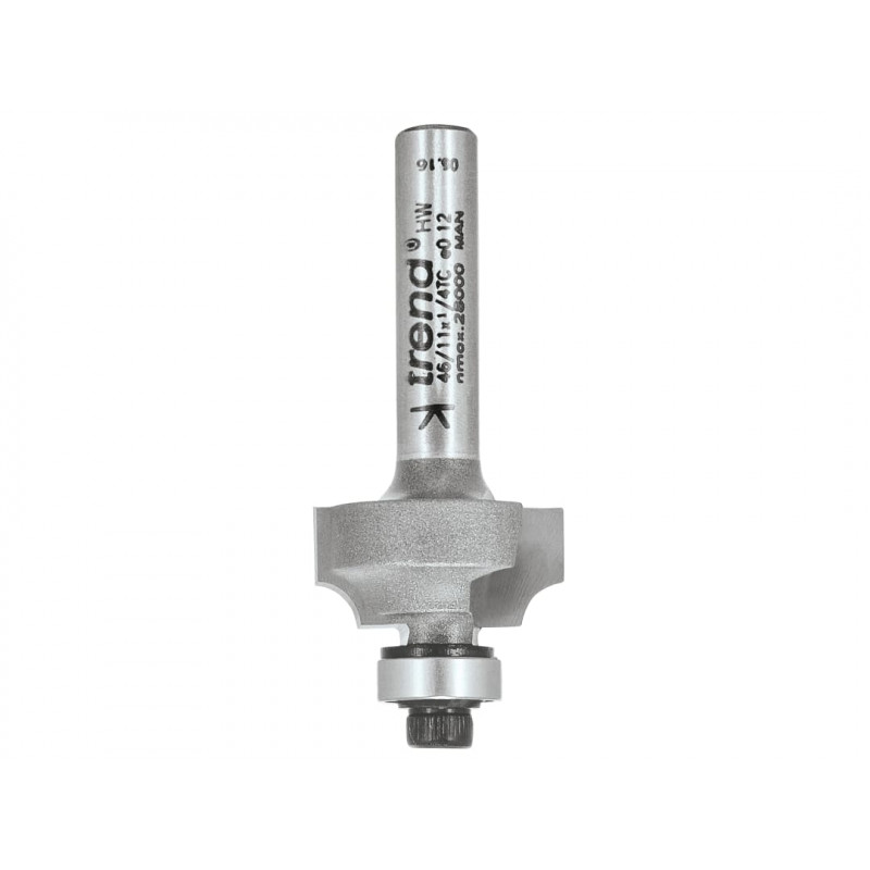 Trend 46/11X1/4TC 46/11 x 1/4 TCT Bearing Guided Ovolo & Round Over 3.2mm Radius Trend 46/11X1/4TC 46/11 x 1/4 TCT Bearing Guided Ovolo & Round Over 3.2mm Radius