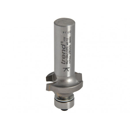 Trend 46/130X1/2TC 46/130 x 1/2 TCT Bearing Guided Ovolo & Round Over 6.3mm Radius