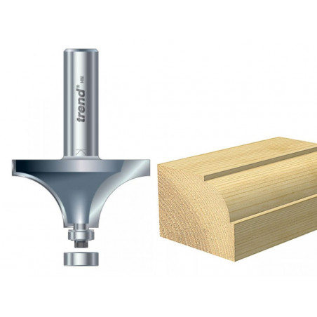 Trend 46/17X1/2TC 46/17 x 1/2 TCT Bearing Guided Ovolo & Round Over 19.1mm Radius