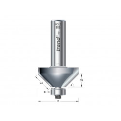 Trend 46/360X1/2TC 46/360 x 1/2 TCT Bearing Guided Chamfer 45° 35.1 x 12mm
