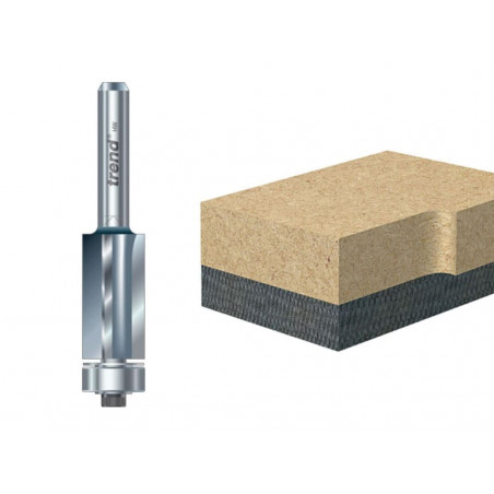 Trend 46/80X1/4TC 46/80 x 1/4 TCT 90° Bearing Guided Triple Flute Cutter 12.7 x 25.4mm