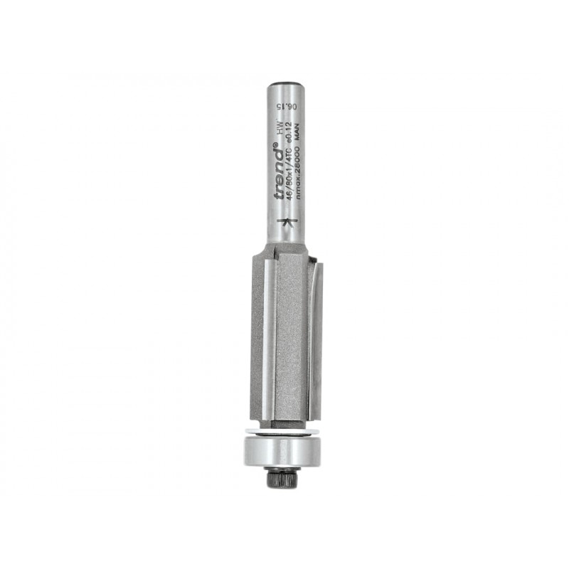 Trend 46/82X1/2TC 46/82 x 1/2 TCT 90° Bearing Guided Triple Flute Cutter 12.7 x 38.1mm