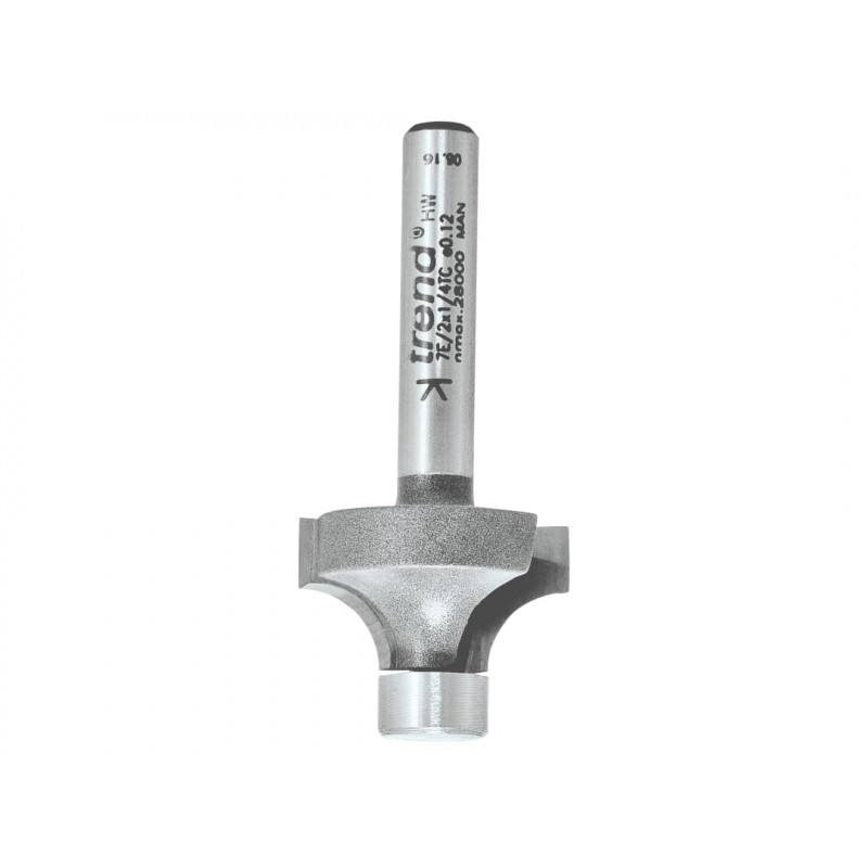 Trend 7E/2X1/4TC 7E/2 x 1/4 TCT Pin Guided Round Over 6.3mm Radius Trend 7E/2X1/4TC 7E/2 x 1/4 TCT Pin Guided Round Over 6.3mm Radius
