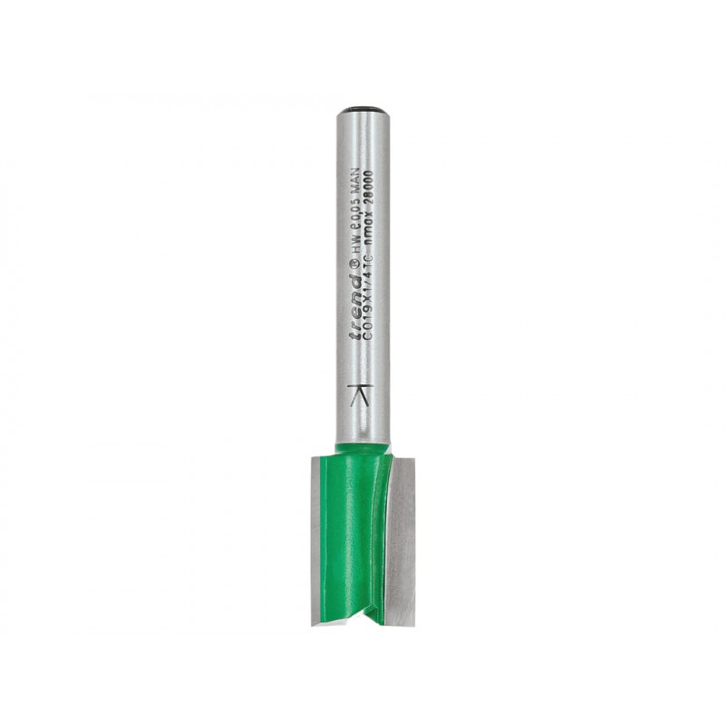 Trend C019X1/4TC C019 x 1/4 TCT Two Flute Cutter 12.0 x 19.1mm