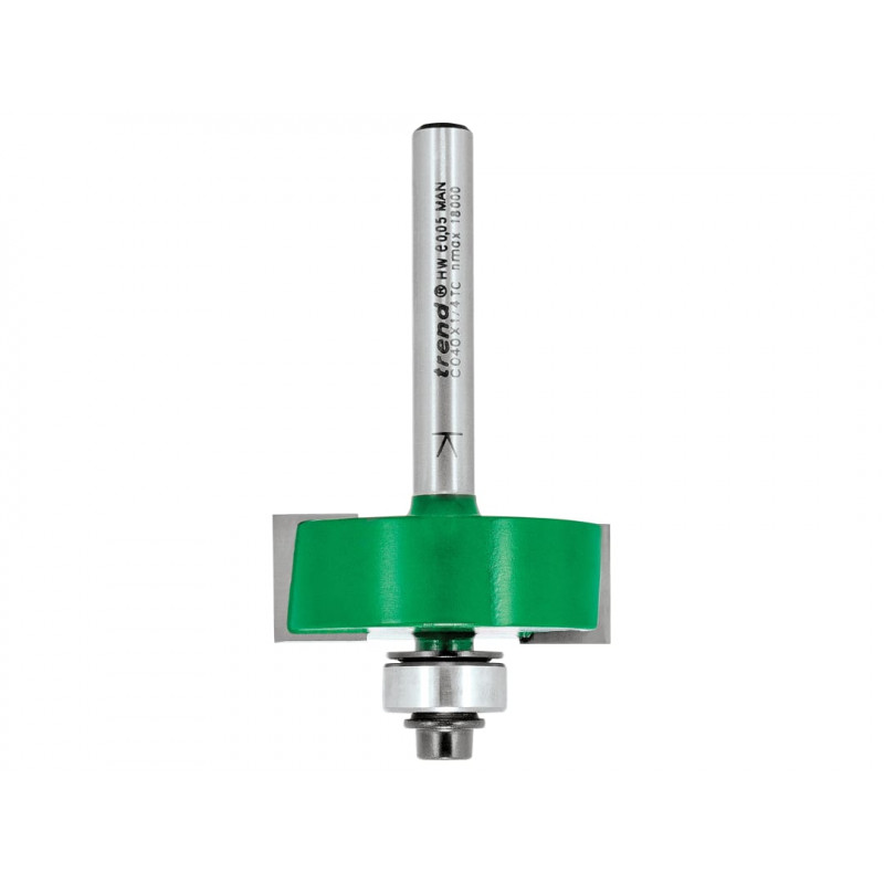 Trend C040X1/4TC C040 x 1/4 TCT Bearing Guided Rebater 35.0mm Trend C040X1/4TC C040 x 1/4 TCT Bearing Guided Rebater 35.0mm