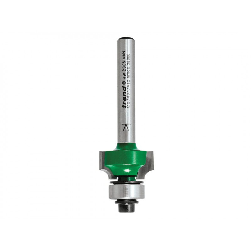 Trend C074X1/4TC C074 x 1/4 TC Round Over Two Flute Cutter 3.2 x 9.5mm Trend C074X1/4TC C074 x 1/4 TC Round Over Two Flute Cutter 3.2 x 9.5mm