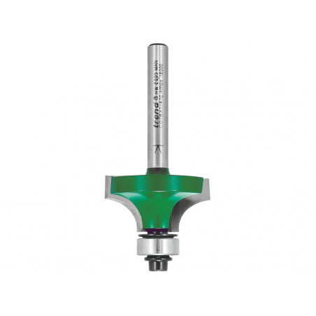 Trend C078X1/4TC C078 x 1/4 TC Round Over Two Flute Cutter 9.5 x 15.9mm