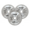 Trend CSB/160/3PK CraftPro Plunge Saw Blade 160 x 20mm x 48T (Pack 3)