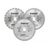 Trend CSB/165/3PK/B CraftPro Cordless Saw Blade 165 x 20mm x 24T/40T/52T (Pack 3)