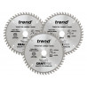 Trend CSB/PT160/3PK CraftPro Panel Trim Saw Blade 160 x 20mm x 48T (Pack 3)