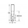 Trend RT/11MX1/2TC RT/11M x 1/2 TC Straight Blade Rota-Tip 12.7 x 89mm