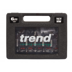 Trend SET/SS11X1/2TC 1/2in Router Cutter Set, 6 Piece
