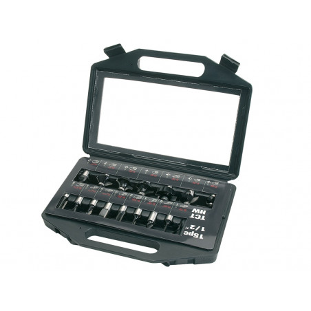 Trend SET/SS9X1/2TC SET/SS9TC 1/2in TCT Router Bit Starter Set, 15 Piece