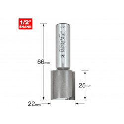 Trend 4/66X1/2TC 4/66 x 1/2 TCT Two Flute Router Cutter 22 x 25mm