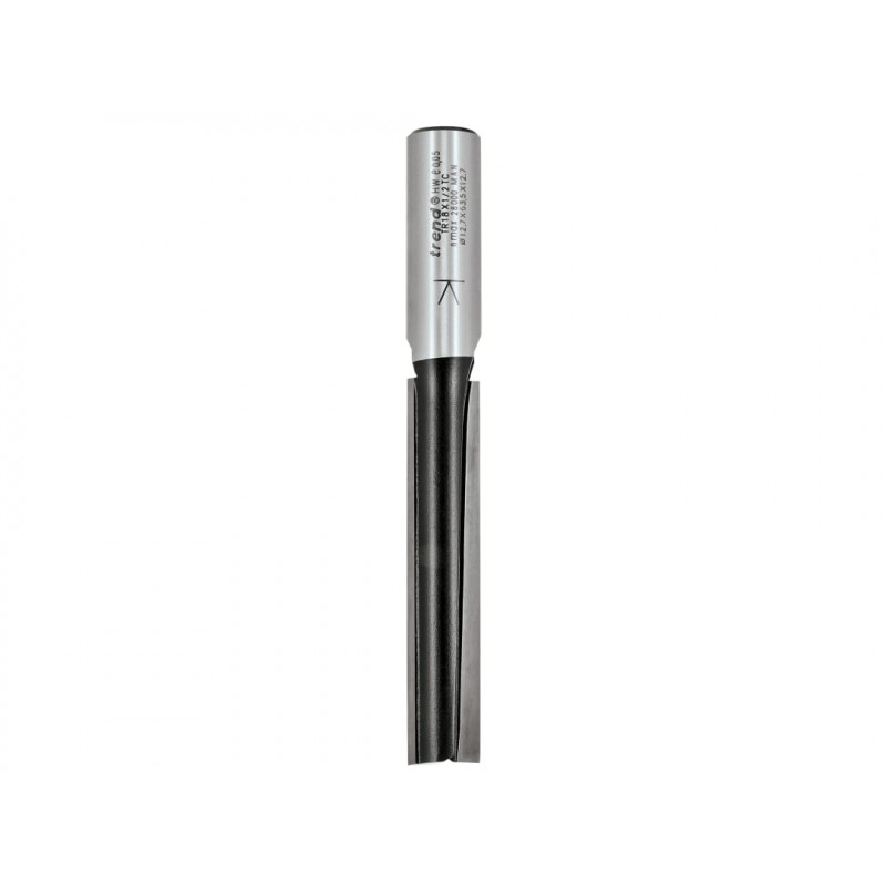 Trend TR18DX1/2TC TR18D x 1/2 TCT Two Flute Cutter Long Shank 12.7 x 63mm Trend TR18DX1/2TC TR18D x 1/2 TCT Two Flute Cutter Long Shank 12.7 x 63mm