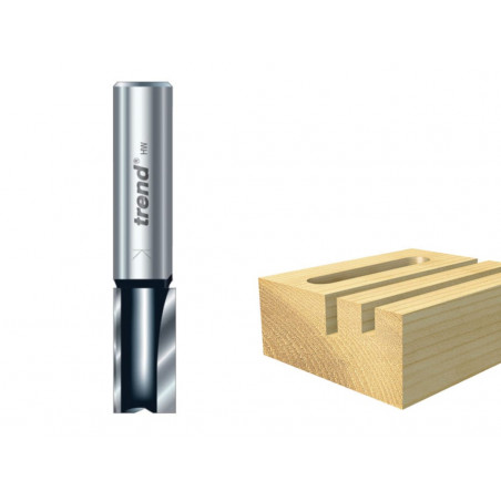 Trend TR37X1/2TC TR37 x 1/2 TCT Two Flute Cutter Long Shank 12 x 63mm