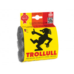 Trollull TRL770834 Steel Wool Pads, Assorted Grades (Pack 3)
