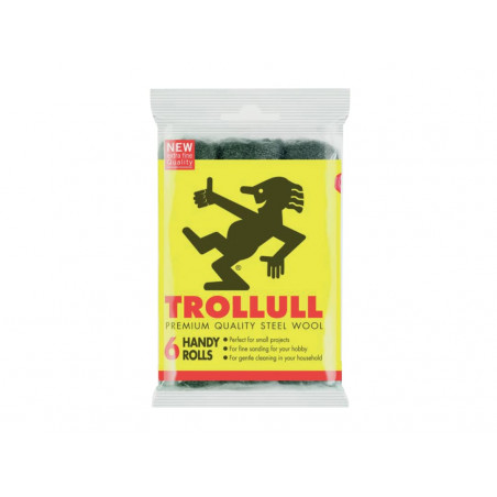 Trollull TRL772015 Handy Rolls Fine Steel Wool (Pack 6)