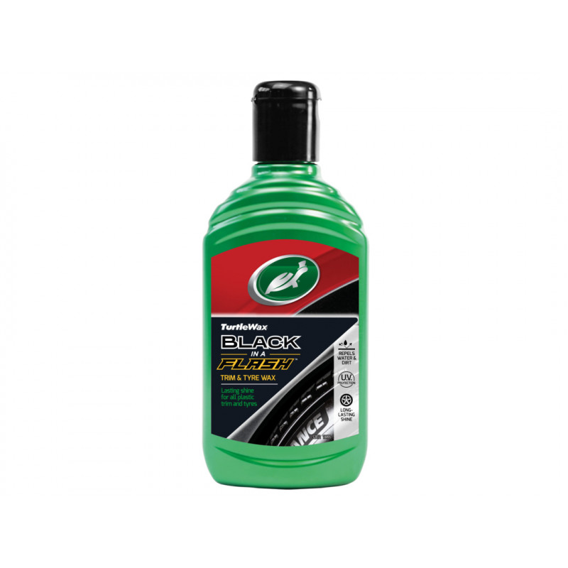 Turtle Wax 52812 Black in a Flash Trim & Tyre Wax 300ml Turtle Wax 52812 Black in a Flash Trim & Tyre Wax 300ml