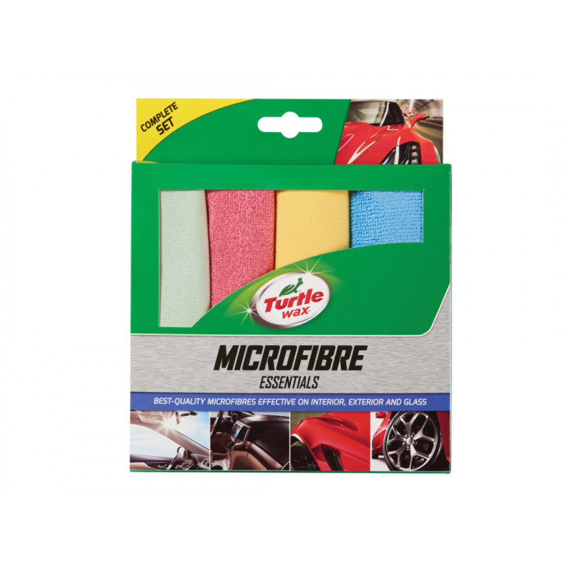 Turtle Wax X9314TD04 Essential Microfibre Cloths (Pack of 4)
