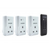Uni-Com RC-10+RCS-19ES-B*3 Remote Control Sockets