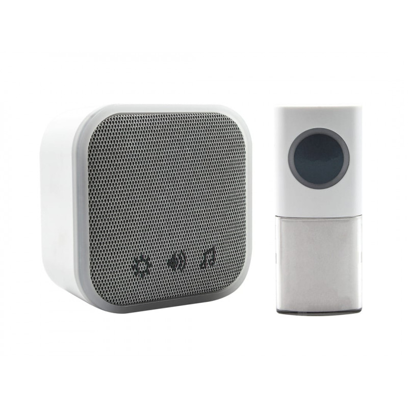 Uni-Com 98476+W96001 Portable Door Chime, White Uni-Com 98476+W96001 Portable Door Chime, White