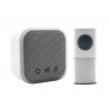 Uni-Com 98476+W96001 Portable Door Chime, White