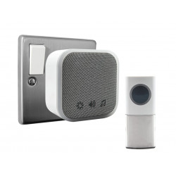 Uni-Com 98477GB + W96001 Plug-in Door Chime, White
