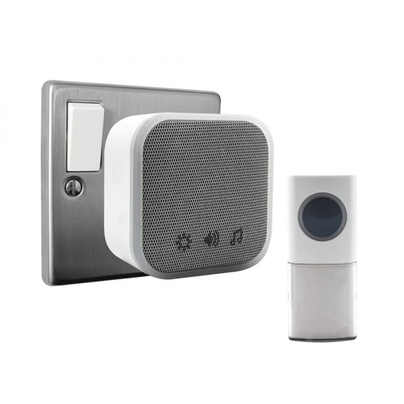 Uni-Com 98477GB + W96001 Plug-in Door Chime, White Uni-Com 98477GB + W96001 Plug-in Door Chime, White