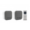 Uni-Com 98476 + 98477GB + W96001 Portable and Plug-In Door Chime Set, White