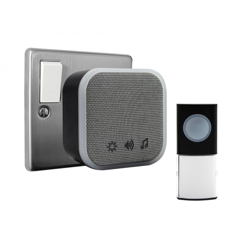 Uni-Com 98477GB + W96001 Plug-in Door Chime, Black Uni-Com 98477GB + W96001 Plug-in Door Chime, Black