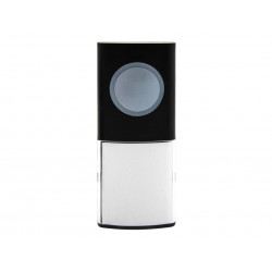 Uni-Com 98476+W96001 Portable Door Chime, Black
